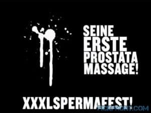 Erste Prostata Massage mit viel Sperma